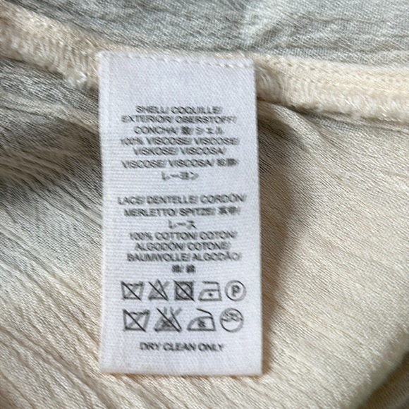 Free people “sugar magnolia” bell 3/4 sleeve smoked top SZ XS-M - Picture 10 of 10